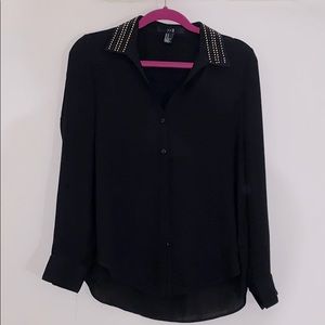 Long sleeve, button down blouse